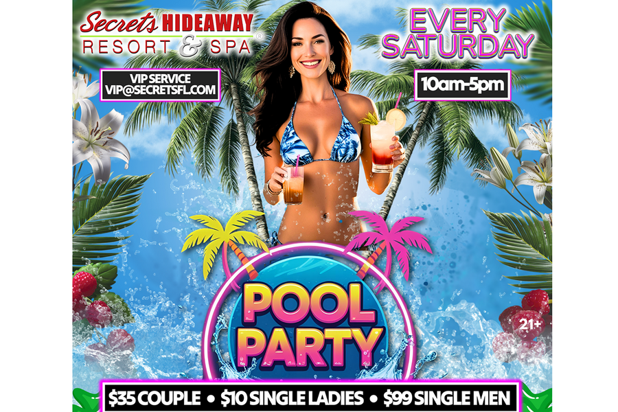 Saturday Pool Party 10am - 5pm