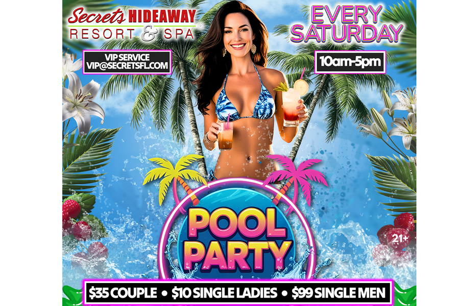 Saturday Pool Party 10am - 5pm