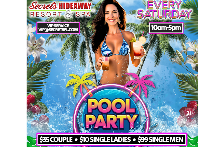 Saturday Pool Party 10am - 5pm