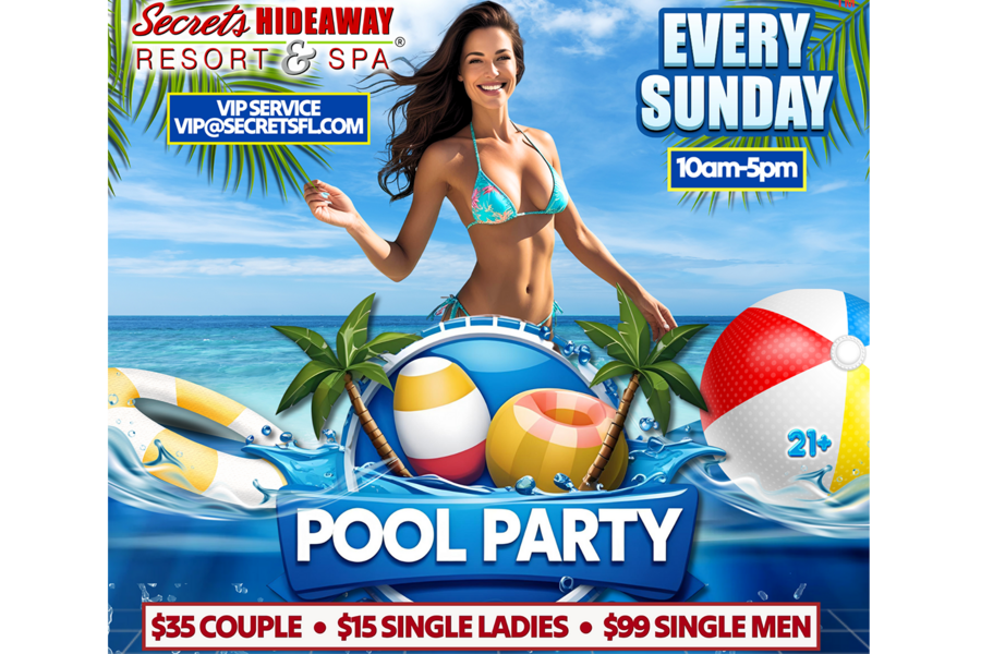 Sunday Pool Party - i.Candy parties Holiday Bash Takeover