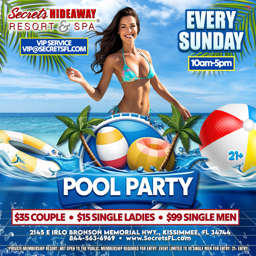 Sunday Pool Party 10am-5pm