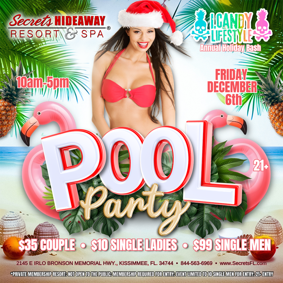 Pool Party 10am-5pm - i.Candy Lifestyle®