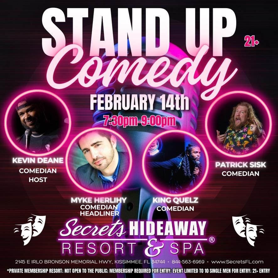 Stand up Comedy 7:30pm - 9pm