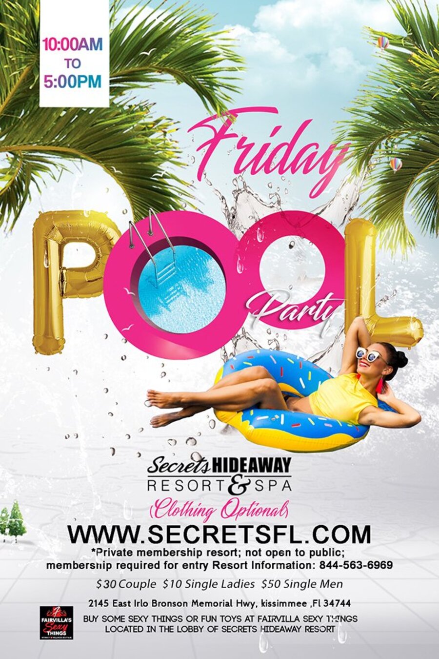 Friday Pool Party 10am-5pm