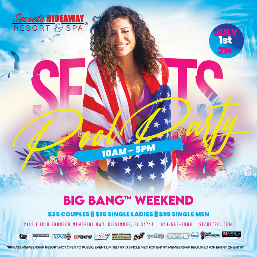 Saturday Pool Party 10am - 5pm - Big Bang™ weekend