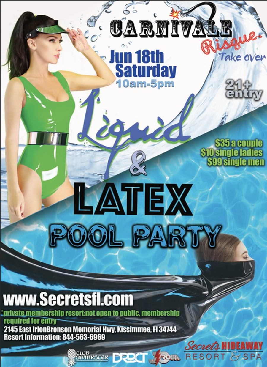Liquid & Latex Pool Party - Carnivale Risque weekend