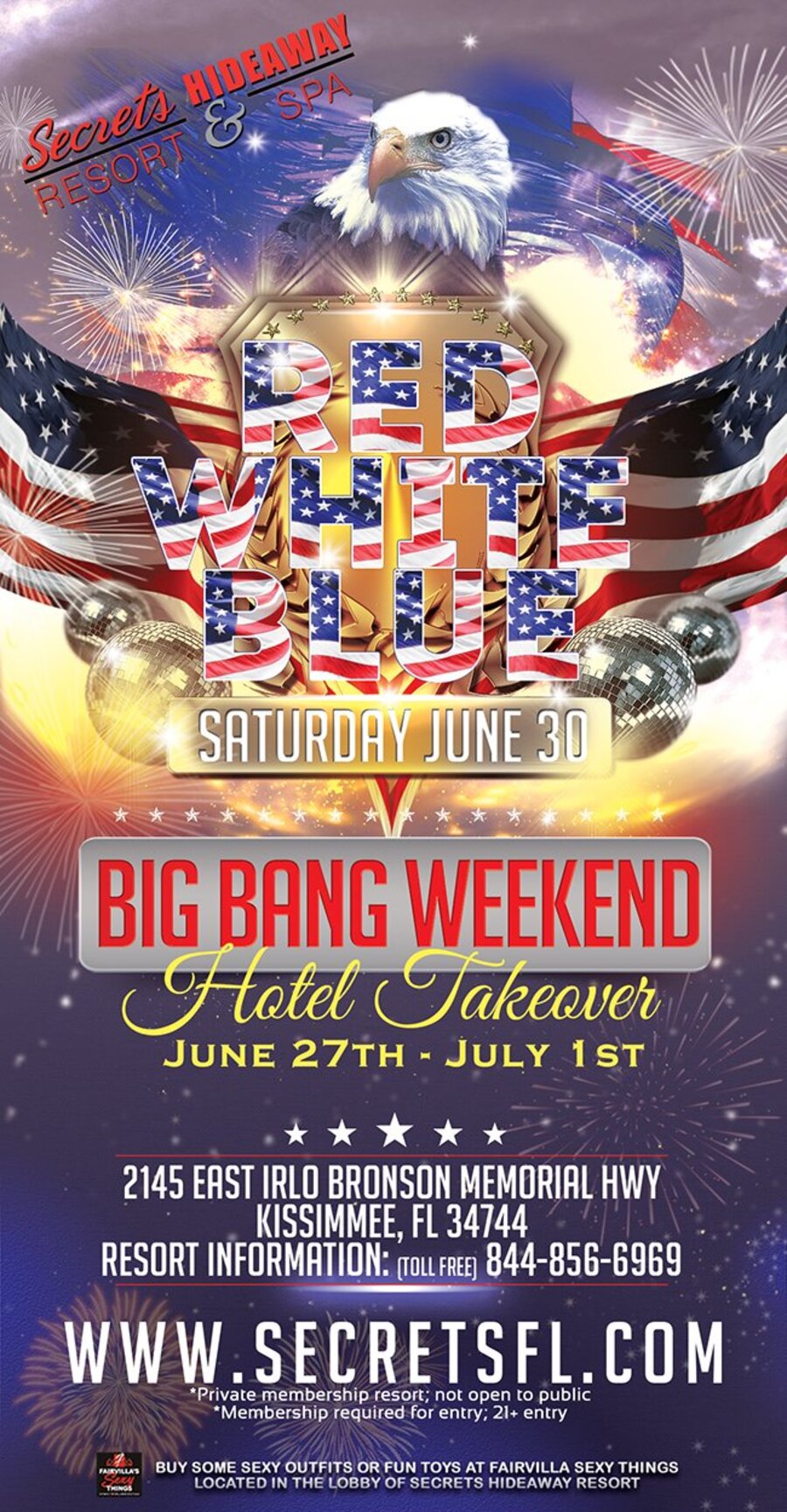 Red White Blue - Big Bang Weekend 2018