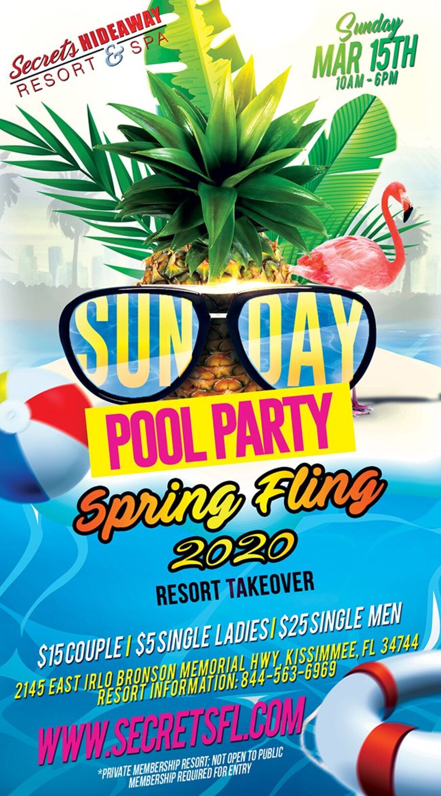 Sunday Pool Party - Spring Fling Takeover