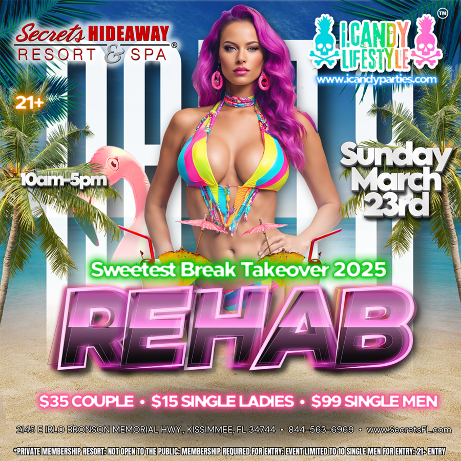 Rehab Pool Party - i.Candy Lifestyle™ Sweetest Break Takeover 2025