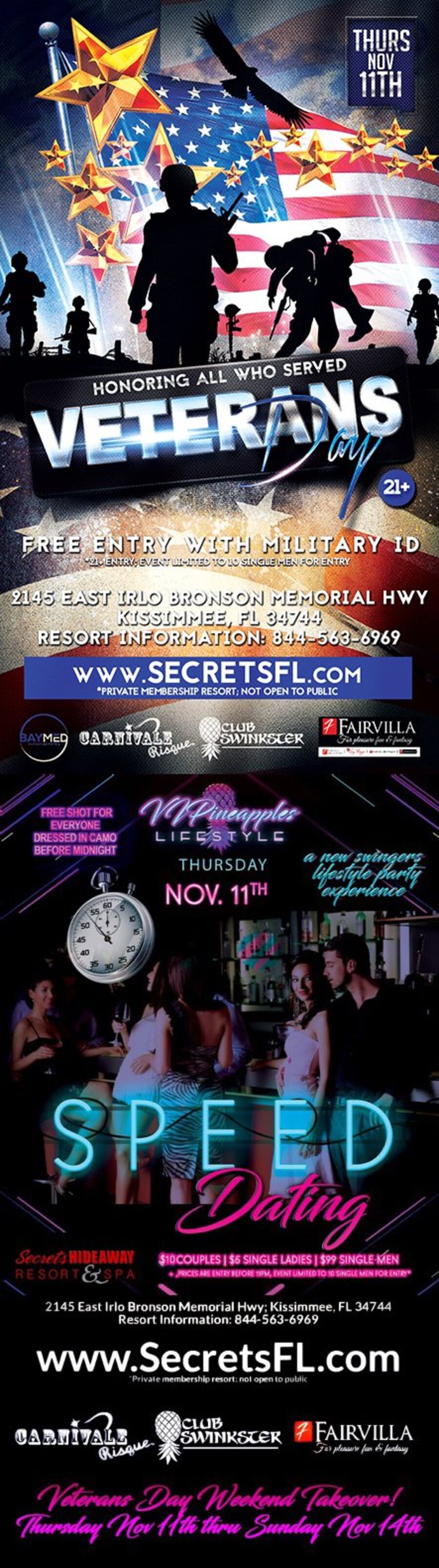 Speed Dating - Veteran's Day