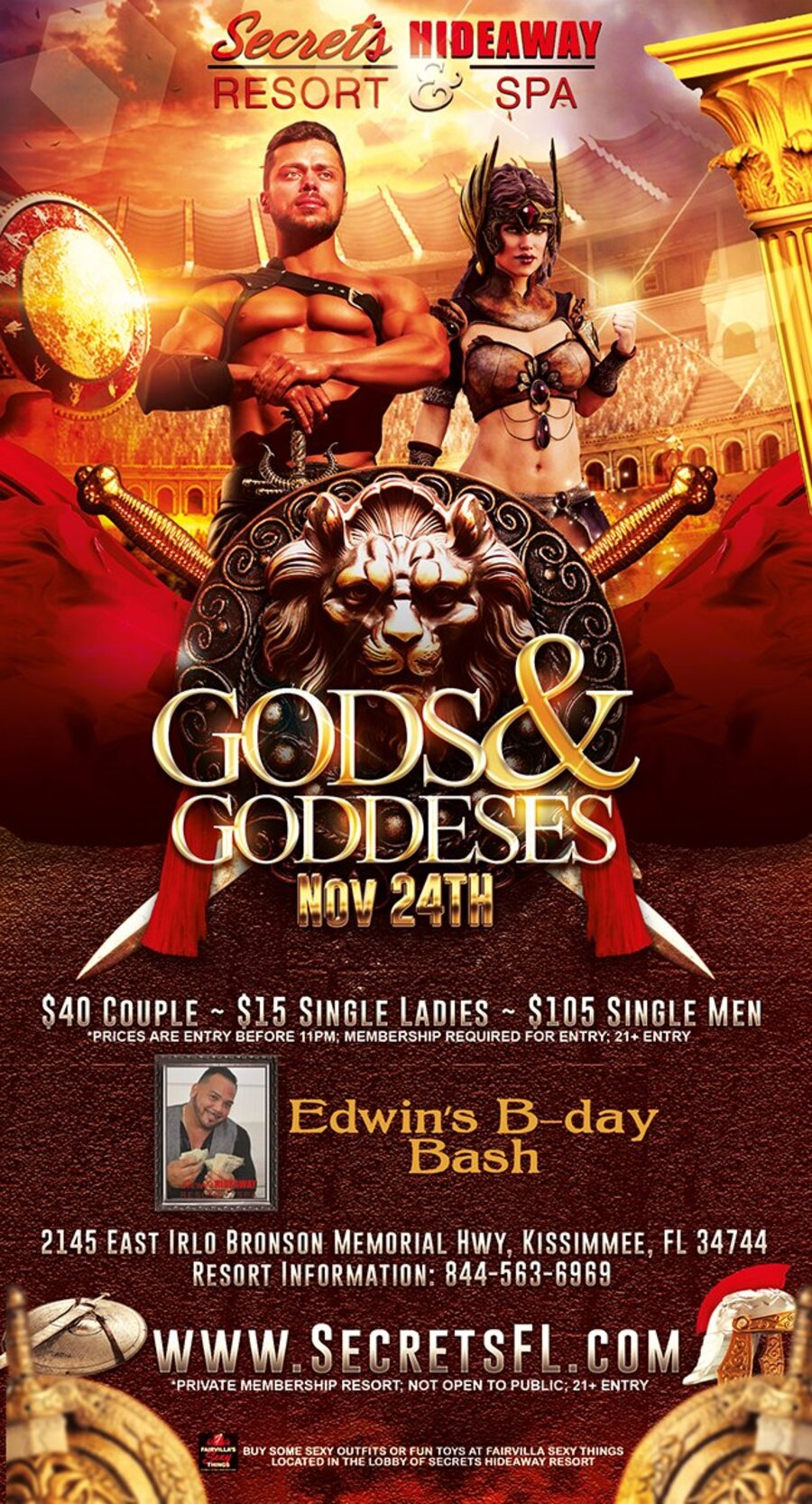 Gods & Goddesses - EDWIN'S B-DAY BASH
