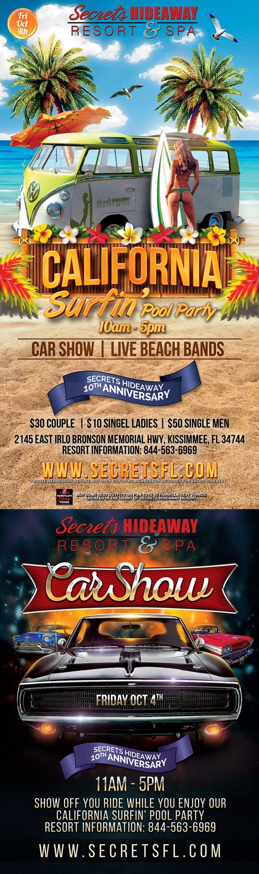 California Surfin' Pool Party 10am-5pm 