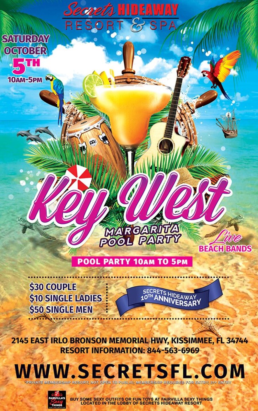 Key West Margarita Pool Party 10am-5pm