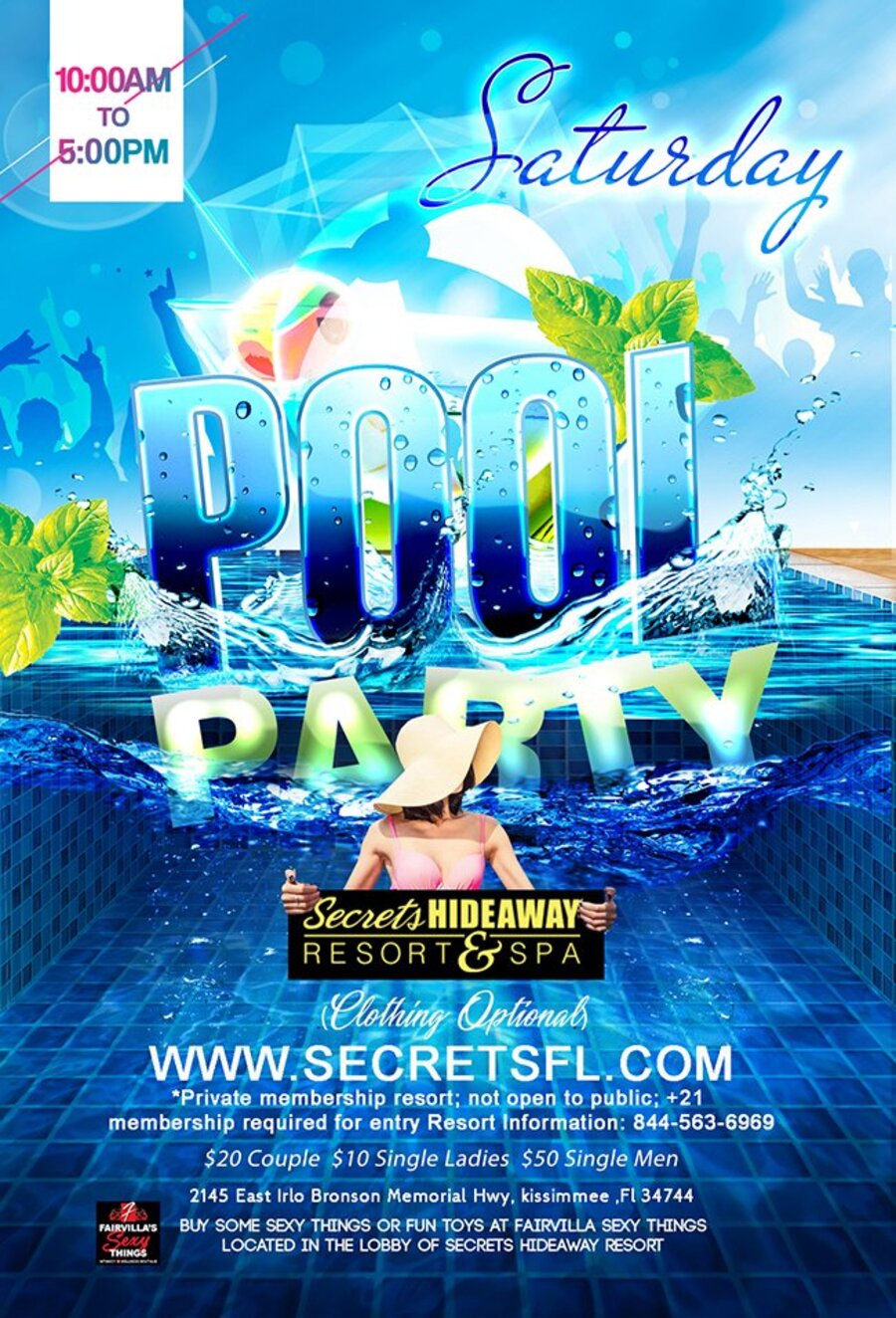 Saturday Pool Party 10am-5pm