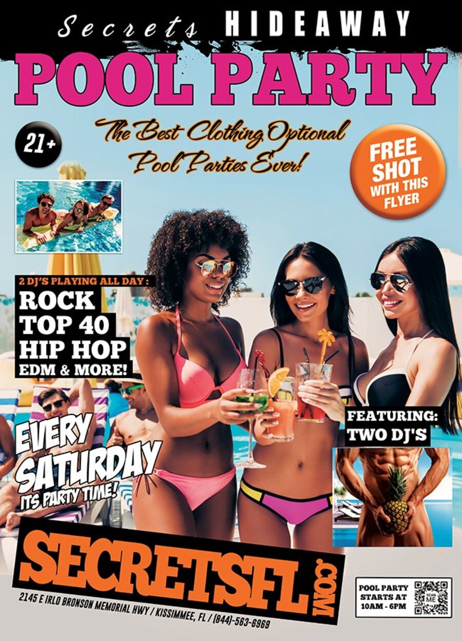 Saturday Pool Party 10am - 5pm