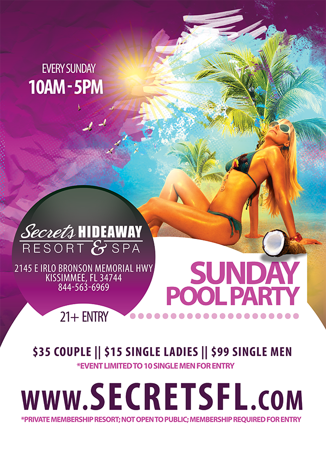 Sunday Pool Party 10am-5pm