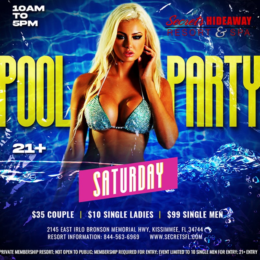 Pool Party 10am - 5pm - My Frisky Business takeover