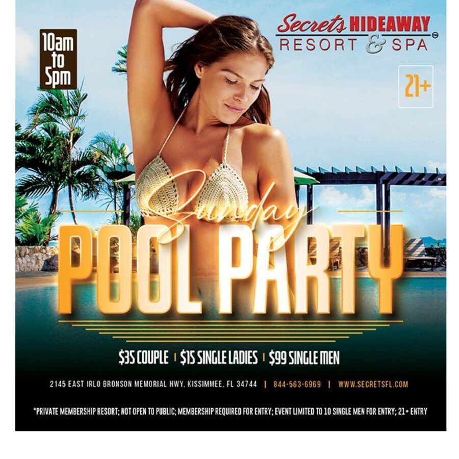 Sunday Pool Party 10am-5pm