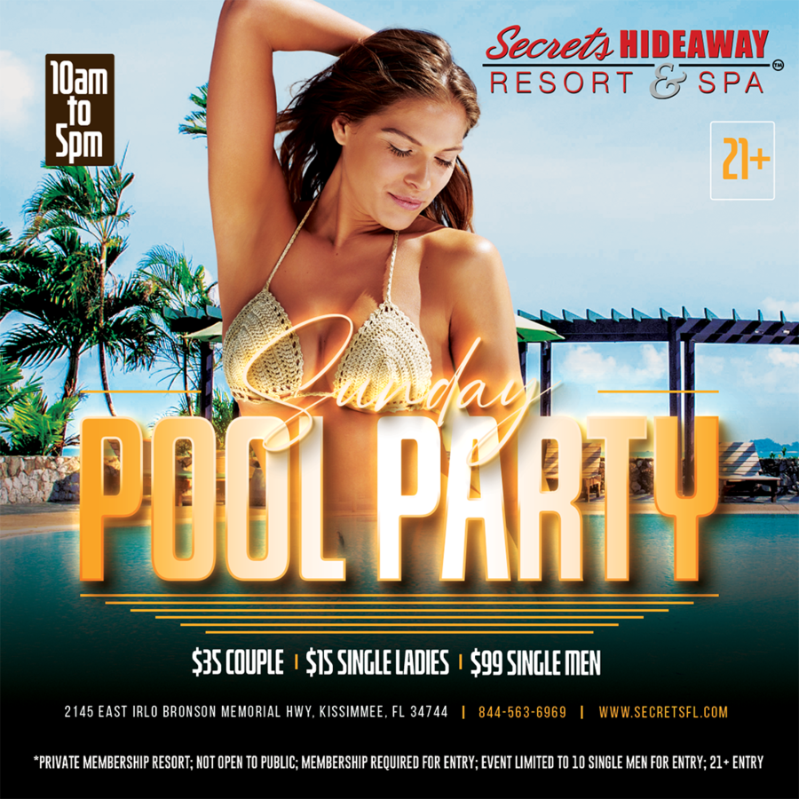 Sunday Pool Party 10am-5pm