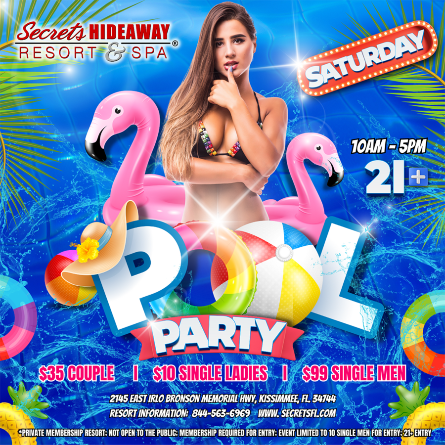 Saturday Pool Party 10am - 5pm - PodBash
