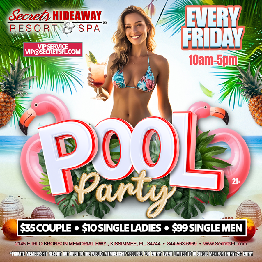 Friday Pool Party - Swingers Gone Wild®