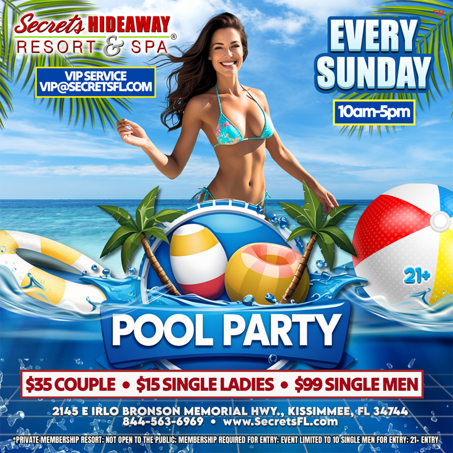 Pool Party 10am-5pm - Swingers Break® Takeover
