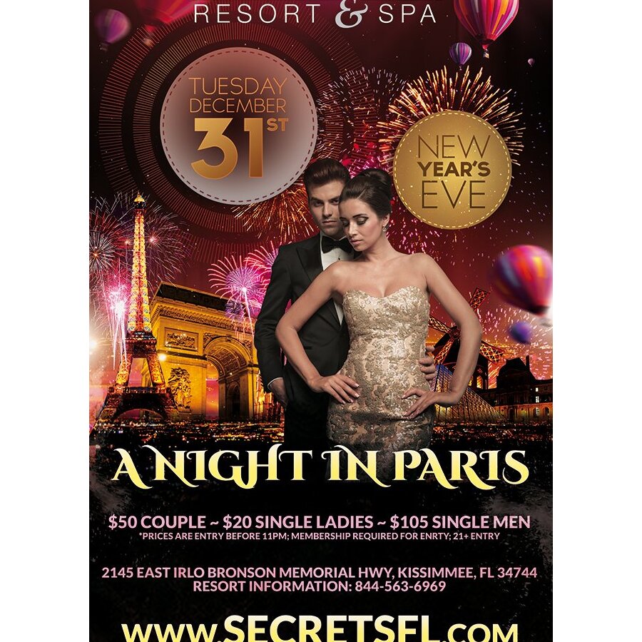 A Night in Paris - NYE Takeover