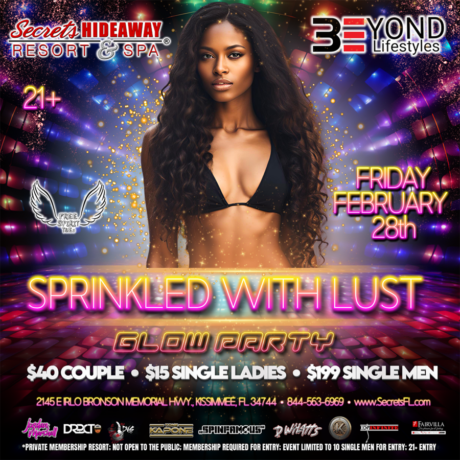 Sprinkled with Lust - GLOW party - Beyond Lifestyles