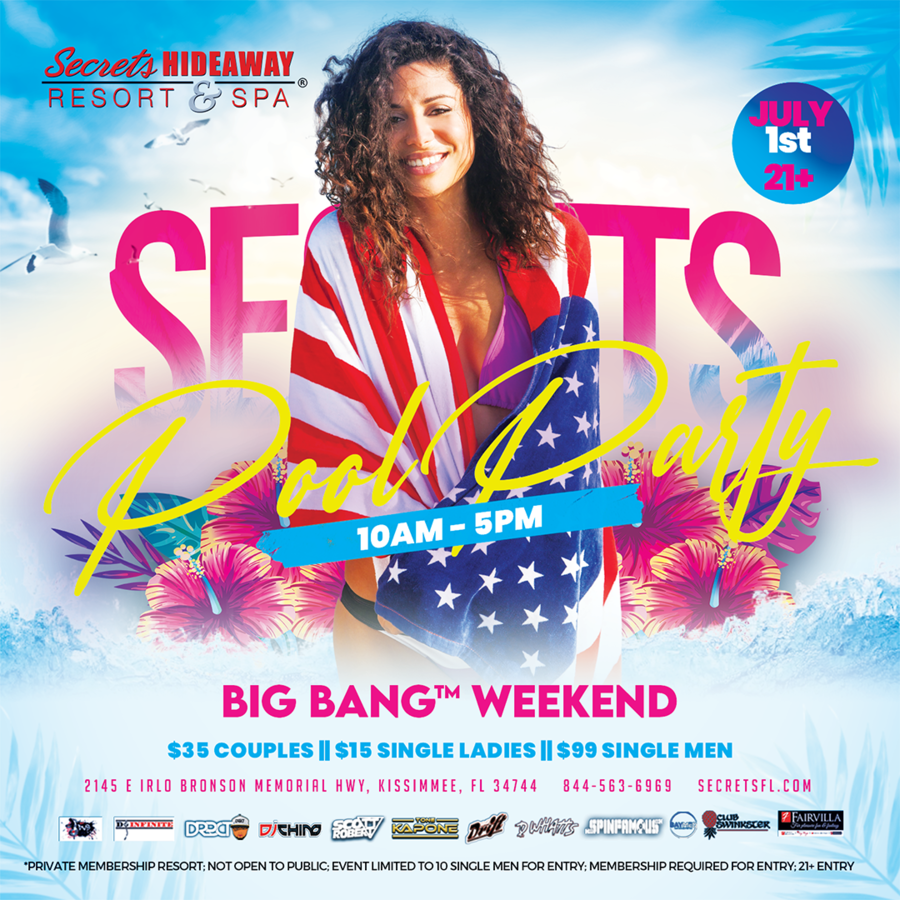 Saturday Pool Party 10am - 5pm - Big Bang™ weekend