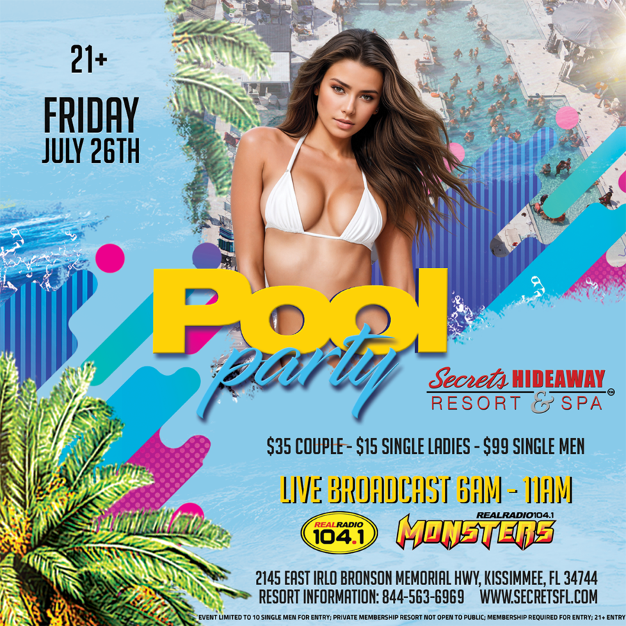 Friday Pool Party 10am-5pm