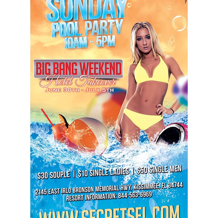 Sunday Pool Party 10am-5pm