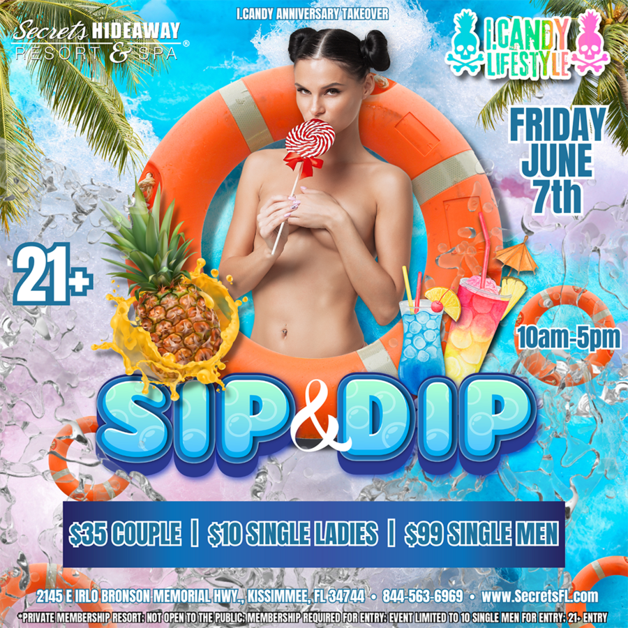 Sip & Dip pool party - i.Candy Lifestyle®