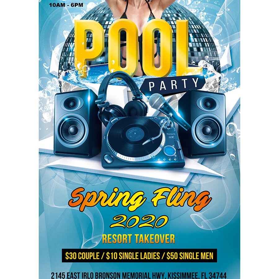 Saturday Pool Party - Spring Fling Takeover