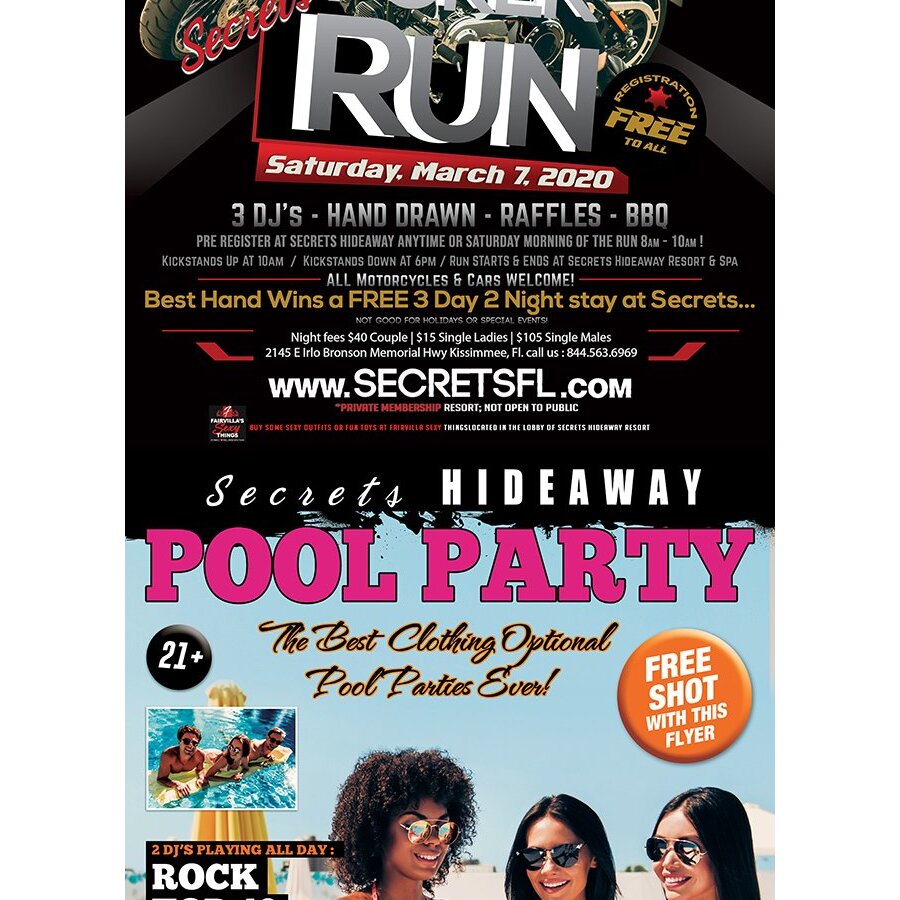 Bikeweek Poker Run / Saturday Pool Party 10am - 5pm