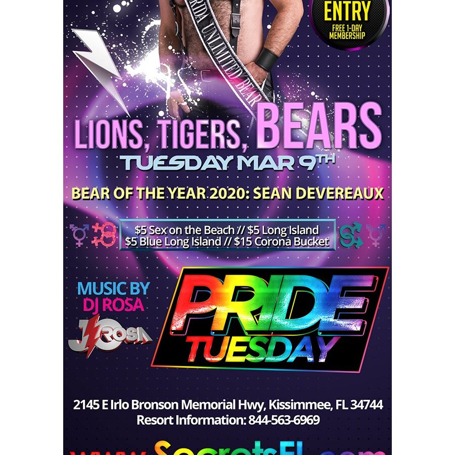 Lions, Tigers, and BEARS - Pride Tuesday