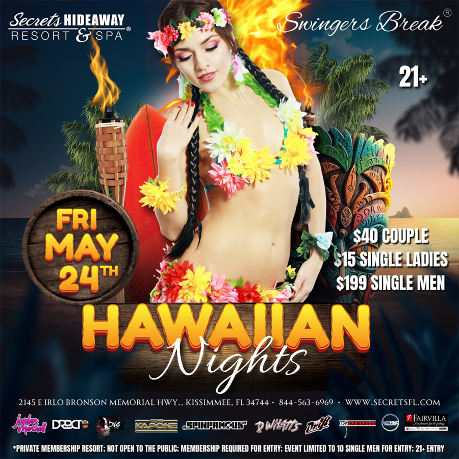 Hawaiian Nights & Comedy show - Swingers Break®