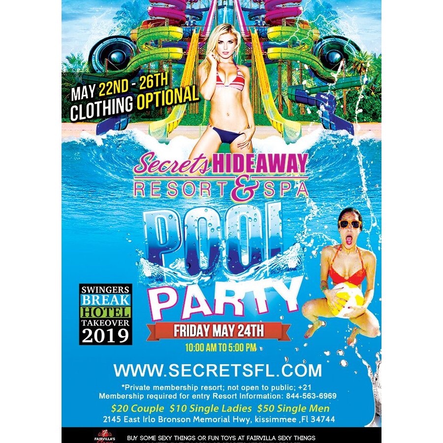 Friday Pool Party 10am - 5pm - Swingers Break