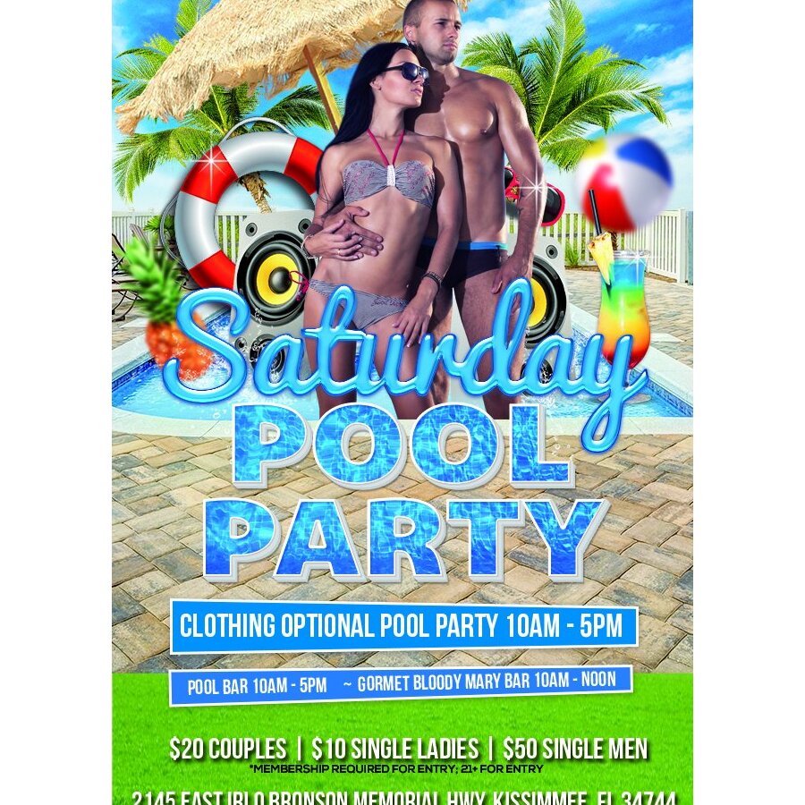 Saturday Pool Party 10am-5pm
