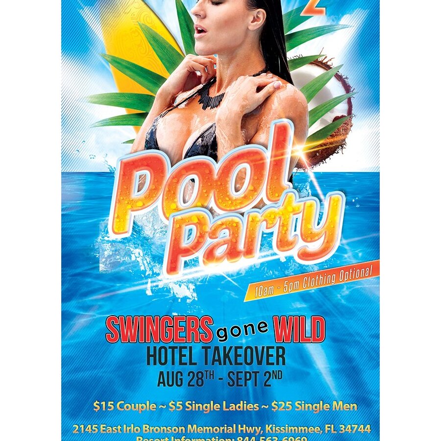 Monday Pool Party 10am-5pm - Swingers Gone Wild