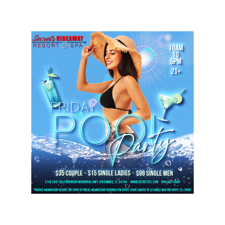 Pool Party 10am-5pm - Swingers Gone Wild®