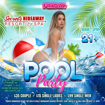 Pool Party 10am-5pm - i.Candy Lifestyle®
