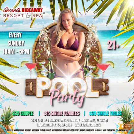Pool Party 10am-5pm - Lusty Lovers™ Valentine 