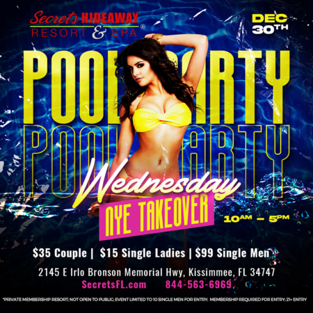 Wednesday Pool Party 10am - 5pm