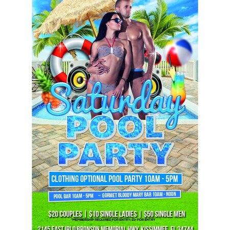 Saturday Pool Party 10am-5pm