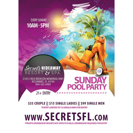 Pool Party 10am-5pm - Swingers Break