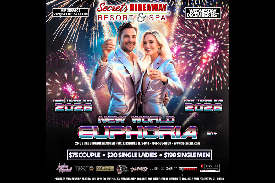  New World Euphoria - New Years Celebration Dec 30 - Jan 1